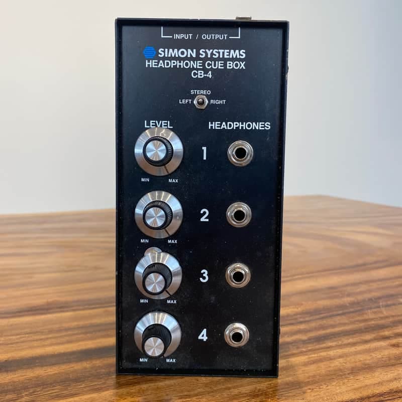 SIMON SYSTEMS CB-4 Headphone 4-Way Splitter Mult Cue Box
