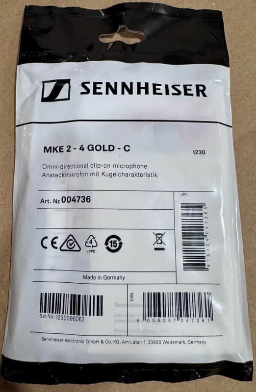 Sennheiser MKE 2-4 GOLD-C - Black