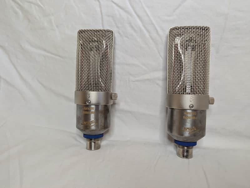 Pair of Apex 205 Ribbon Mics, Lundahl Transformer Upgrade