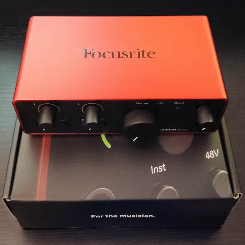 Focusrite Scarlett Solo 4th Gen USB Audio Interface 2023 - Present - Red