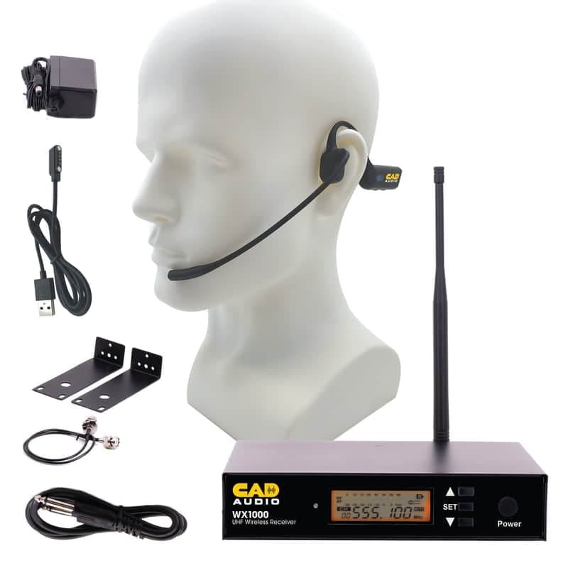 Mint CAD Audio WX1000HW UHF Wireless Headworn Microphone System, Frequency Agile