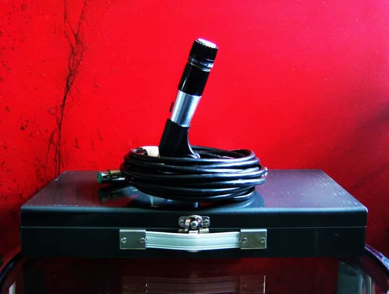 Vintage 1970's Shure PE54D dynamic cardioid microphone Paul Butterfield Hi Z w accessories PE54 515SA # 11