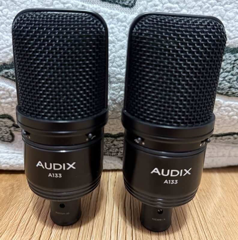 Audix A133 Large Diaphragm Cardioid Condenser Microphone 2010s Black - Pair