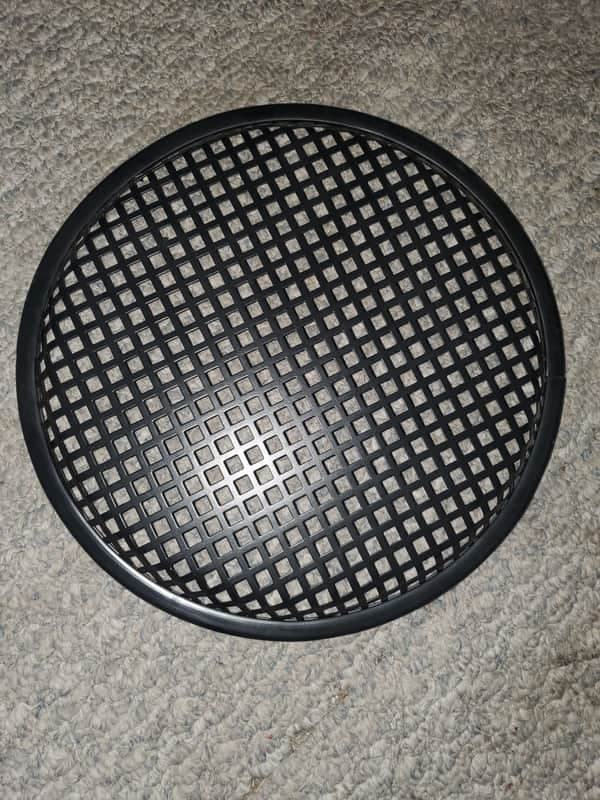 Electro-Voice 12 inch metal speaker grill. - Plastic on metal