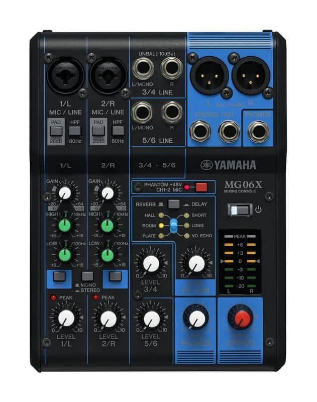MG06X 6 Channel Mixer with SPX Effects