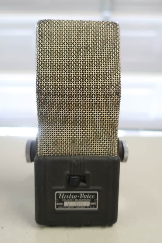 1930s Art Deco Vintage Electro-Voice Model V-2 Velocity Ribbon Mic Microphone