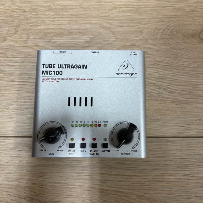 Behringer Tube Ultragain MIC100 Vacuum Tube Preamp with Limiter 2011 - Present - Standard