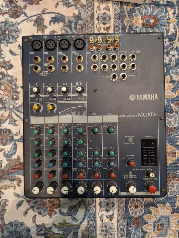 Yamaha MG102C 10 Channel Mixer 2010s - Blue