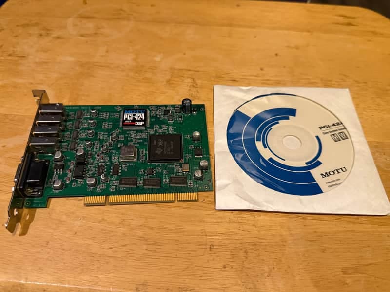 Motu PCIx 424 Audio Interface card 2000s - Black