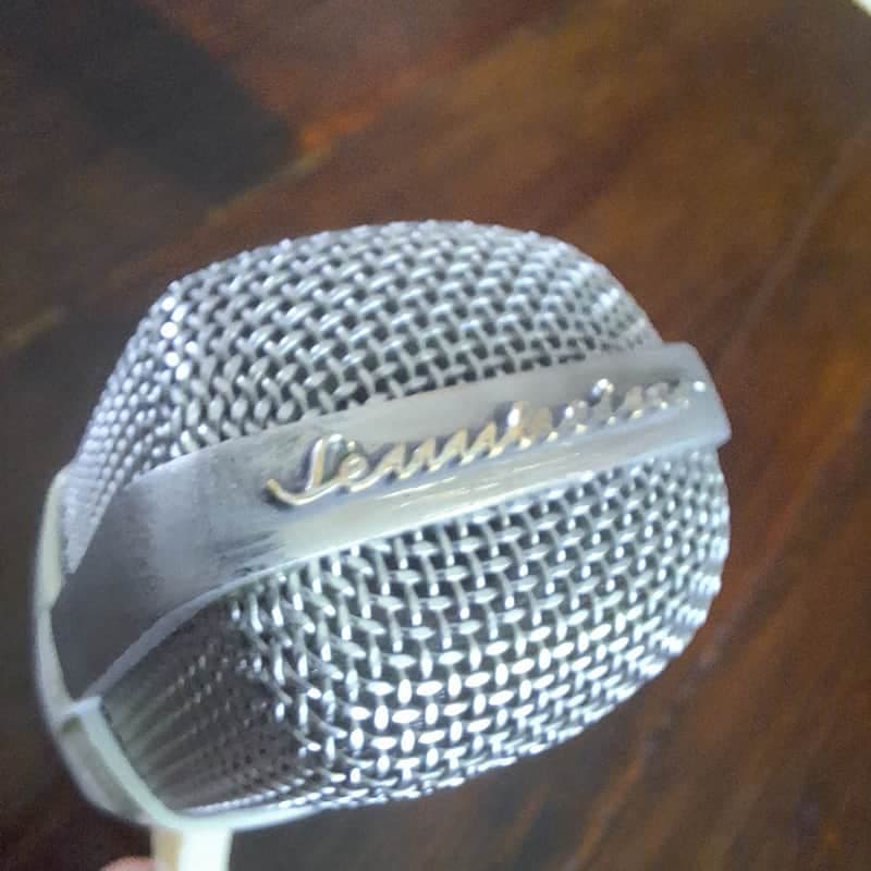 Vintage Script Logo Sennheiser MD 421-HL Cardioid Dynamic Microphone 1960s White