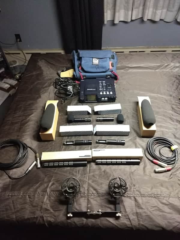 Sennheiser K6 - ME64 & ME66 mics HD-P2 taping rig.