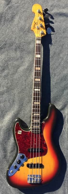 Fender Jazz Bass LEFTY 1970 - Sunburst Rosewood fingerboard