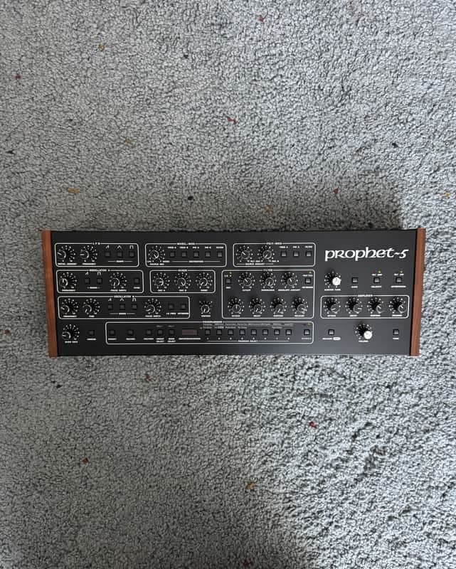 Sequential Prophet-5 Desktop 5-Voice Polyphonic Synthesizer 2021 - Present - Black with Wood Sides