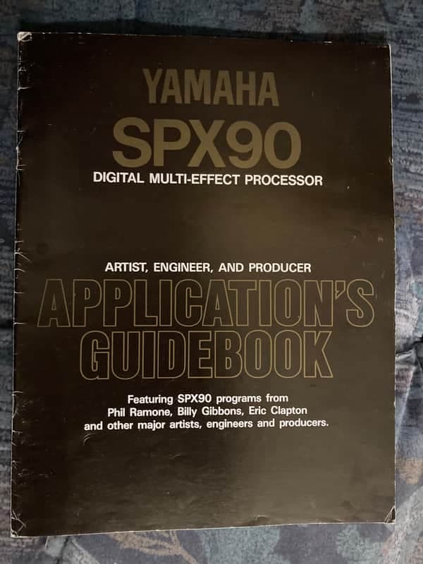 RARE Yamaha spx 90 applications guidebook Original Owners Manual / User Manual