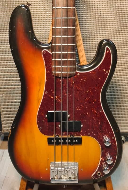 Fender Precision Bass Fretless with Rosewood Fingerboard 1978 Sunburst