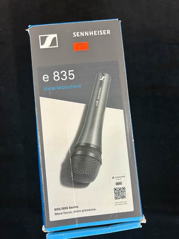 Sennheiser e835 Handheld Cardioid Dynamic Vocal Microphone 1998 - Present - Dark Grey