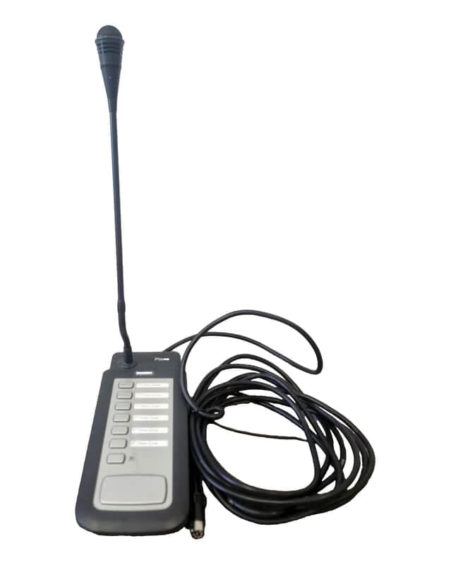 Bosch Plena LBB1946/00 Call Station - 6-Zone Paging Microphone, Metal Base - Very Good