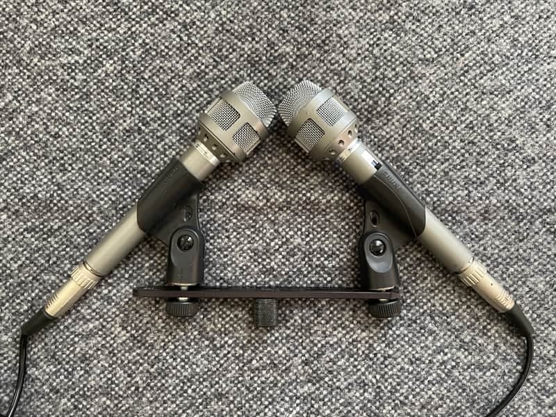 Pair of Vintage Sharp MC-78DV microphones w/ cables - Japan (2)
