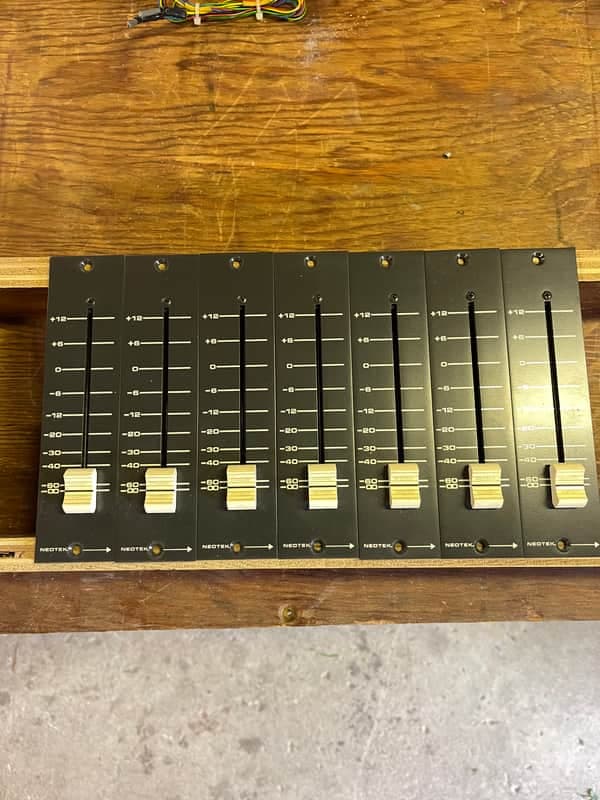 Neotek Series 1, (7) Alps Faders with face plates and knob