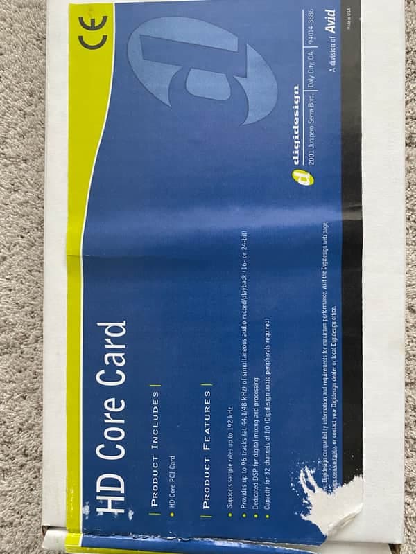 Avid Pro tools HD core card 2010’s