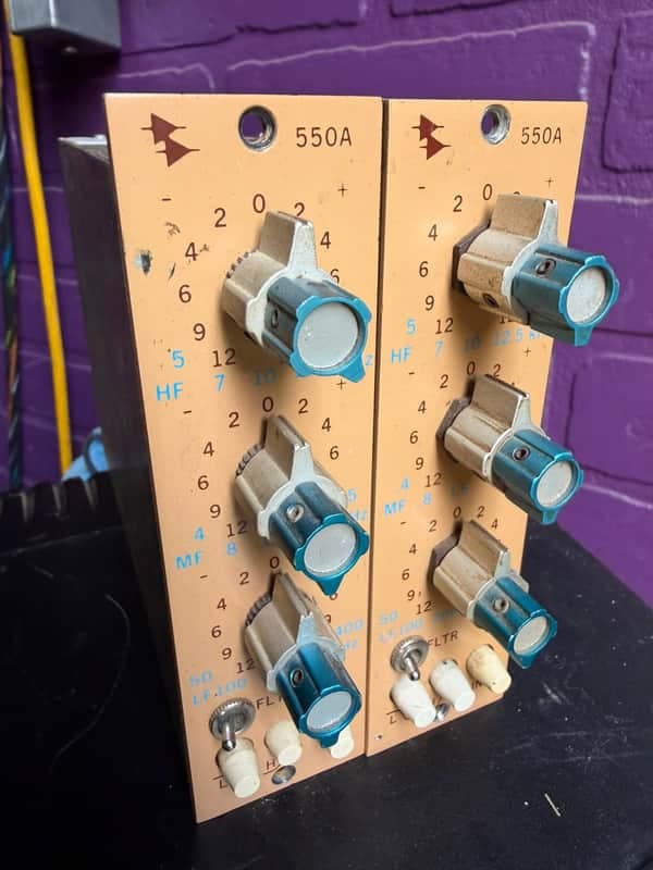 API 550A EQ's (Pair) 1970's