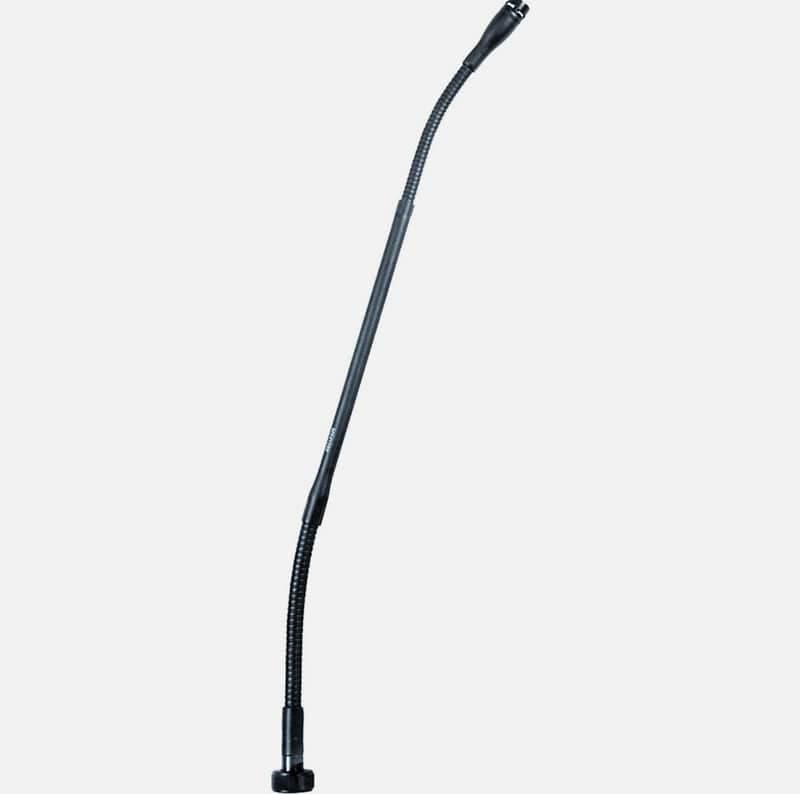 Shure MX418SE/C 18" Microflex Cardioid Gooseneck Mic with In-Line Preamp, 10' Cable 2008 - Present - Black
