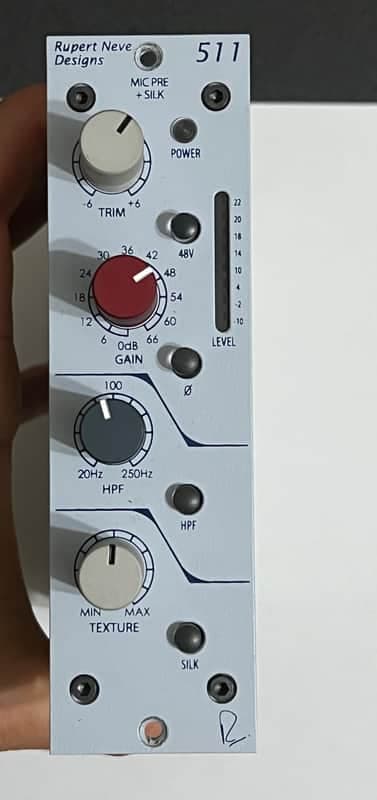 Rupert Neve Designs Portico 511 500-Series Mic Pre Module with Silk 2013 - Present - White