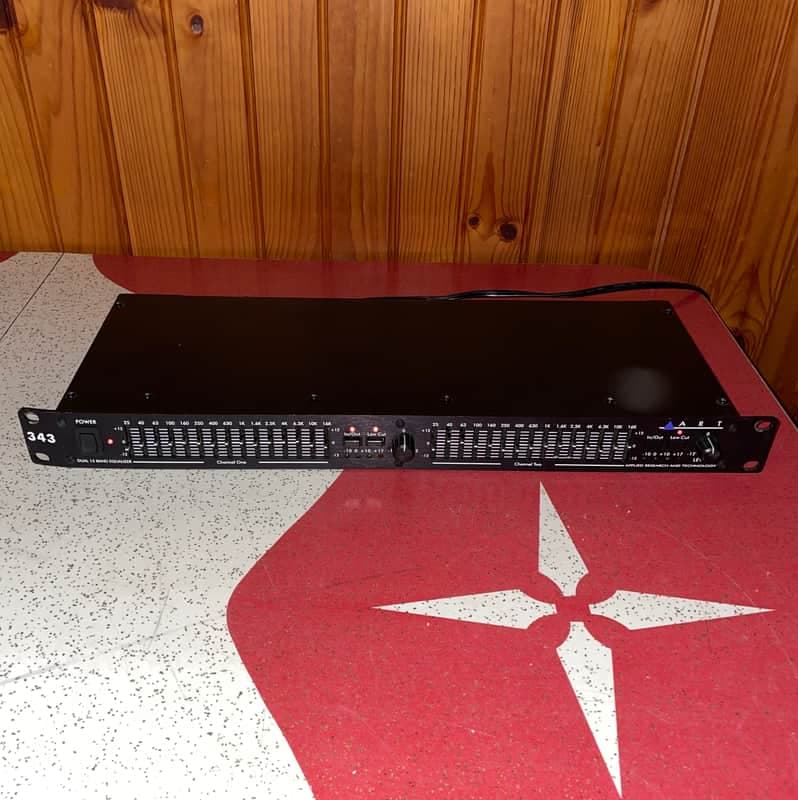 ART EQ343 Dual 15-Band 2/3 Octave Graphic 343 EQ Equalizer - Tested & Working