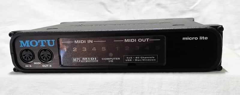 MOTU Micro Lite USB MIDI Interface 2006 - Present - Black