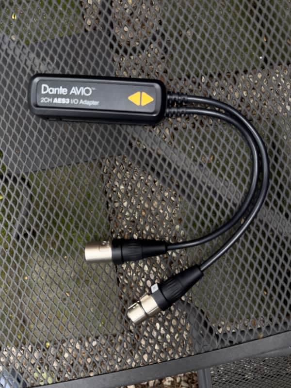 AUDINATE Dante AVIO 2-Channel AES3 I/O Adapter