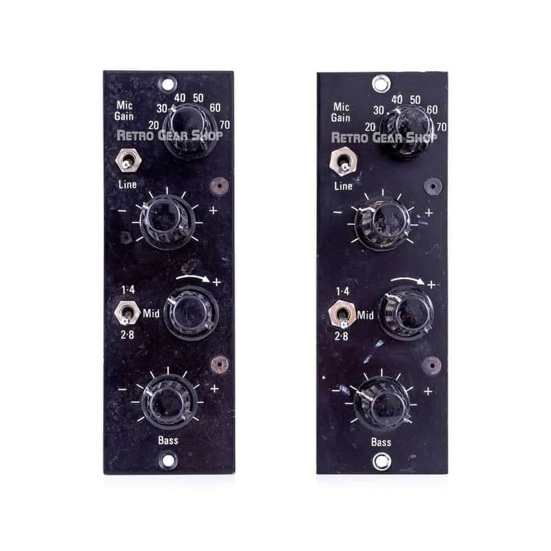 Helios Modules Pair EQ Mic Preamp Vintage Rare Equalizer Pre Strawberry Studio Historic