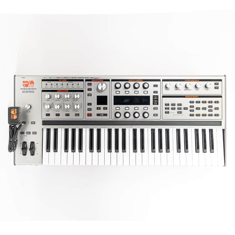 ASM Hydrasynth 49-Key Keyboard Synthesizer 5th Anniversary Silver Edition