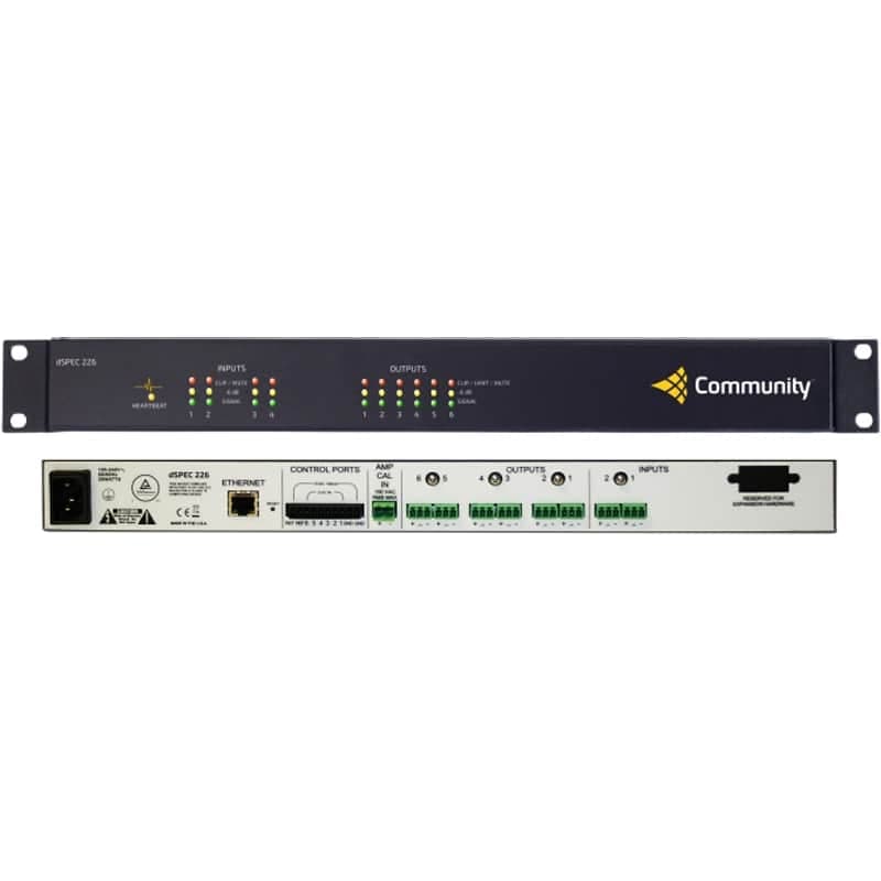 Community DSPEC 226 Digital Speaker Enhancement And Control 2000s Black