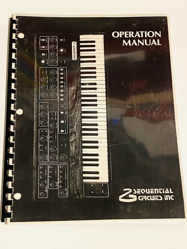 Sequential Circuits Prophet 5 Rev.3.3 Original Manual