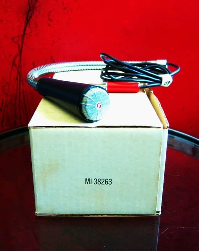 Vintage RARE 1960's RCA SK-30 dynamic microphone dark blue Low Z w accessories # 5