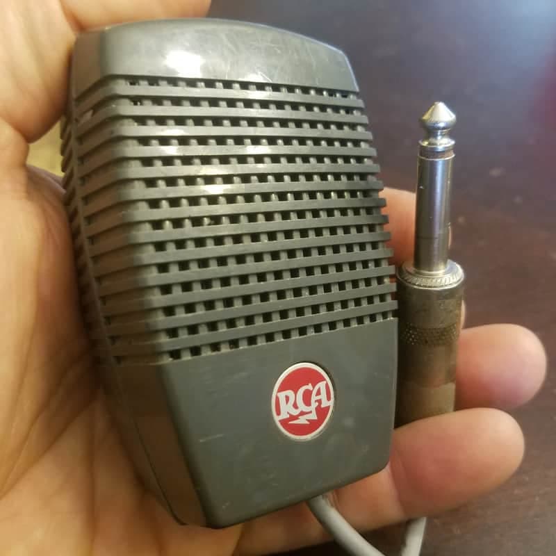 RCA Shure 99E86 CR element Harp Mic MI-38003 mid-Z 1960 grey plastic