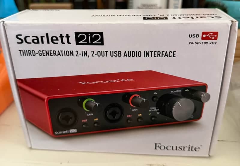 Focusrite Scarlett 2i2 3rd Gen USB Audio Interface 2019 - Present - Red / Black