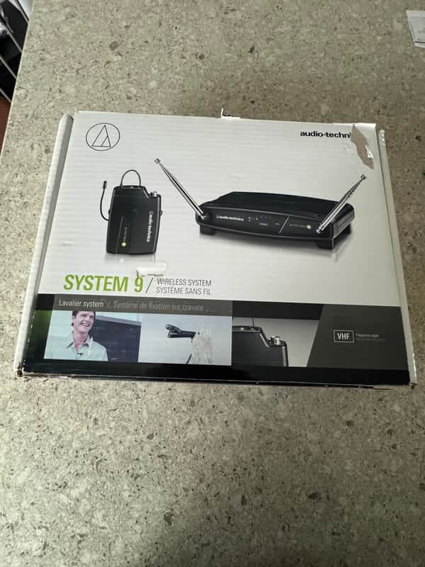 Audio-Technica ATW-901a/L System 9 Wireless Lavalier Microphone System 2010s - Black