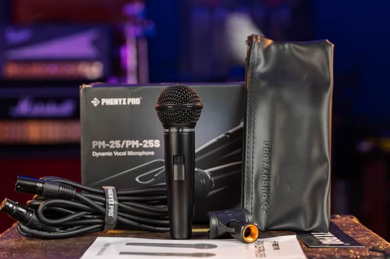 Phenyx Pro PM-25S Dynamic Instrument Microphone – XLR – Mint with Box