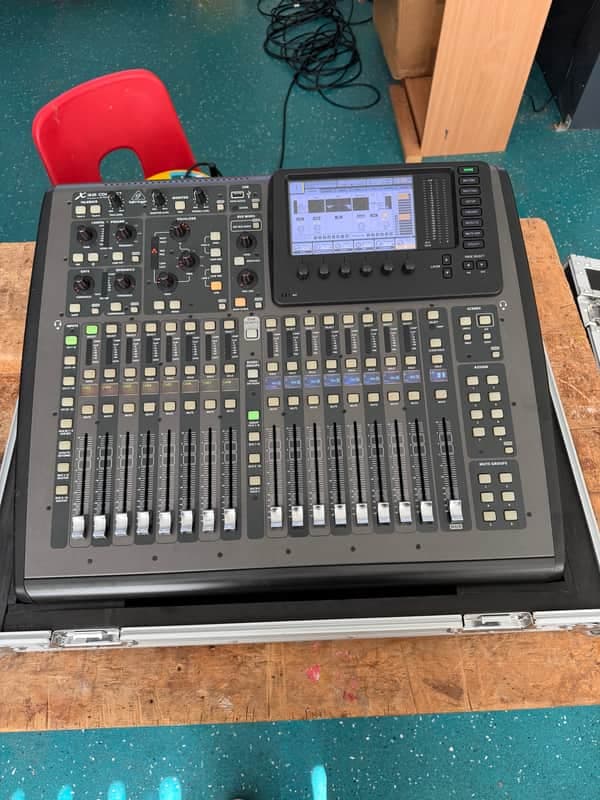 Behringer X32 Compact Digital Mixer with Custom Flight Case and Soft Carry Case