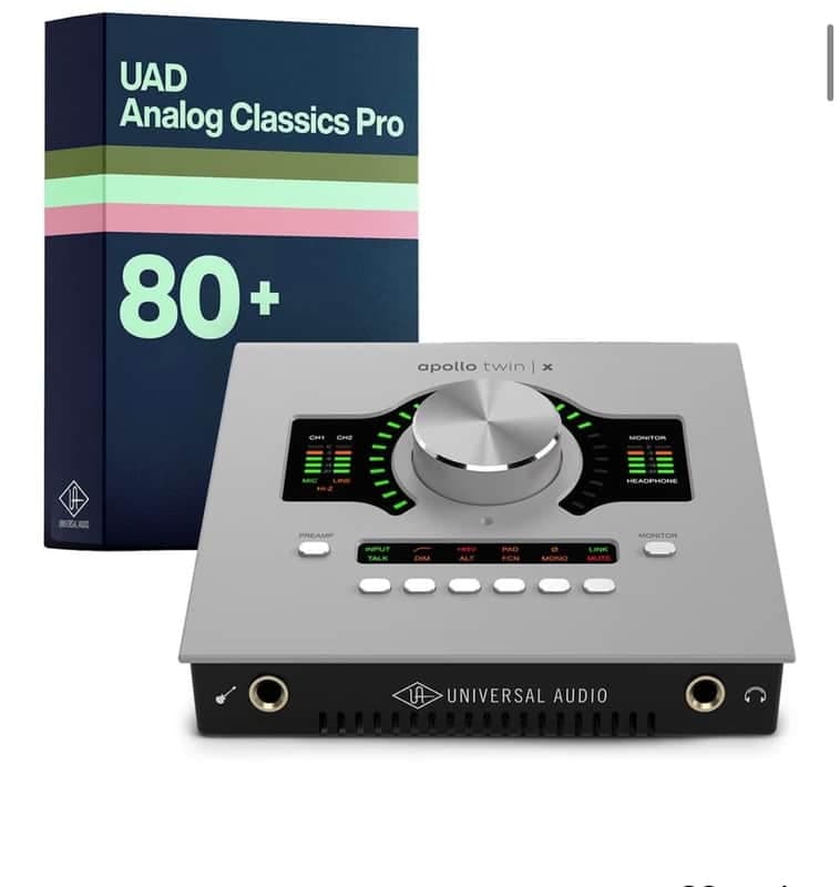 Universal Audio Apollo Twin X DUO Gen 2 with UAD Analog Classics Pro Thunderbolt 3 Audio Interface