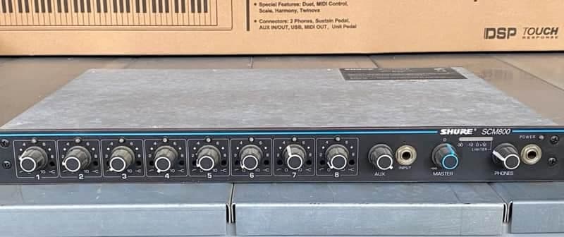 Shure SCM800 8-Channel Mic/Line Level Mixer