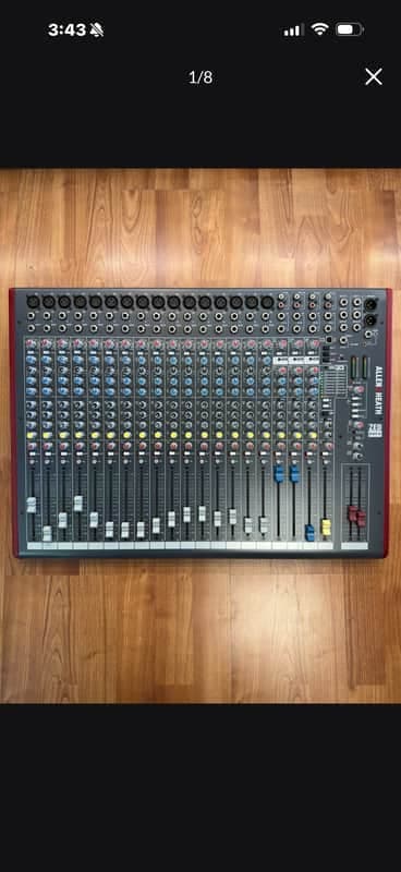 Allen & Heath ZED-22FX 22-Channel Mixer with Effects 2011 - Present - Black/Red