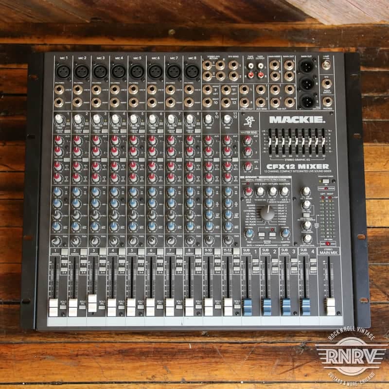 Mackie CFX12 12-Channel Compact Integrated Live Sound Reinforcement Mixer 2000 - 2004 - Dark Gray