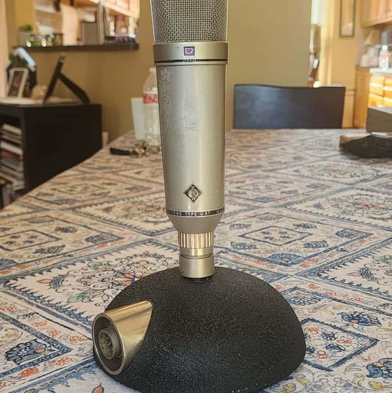 Neumann U67 Desktop Stand 1960s - Satin (microphone not included)