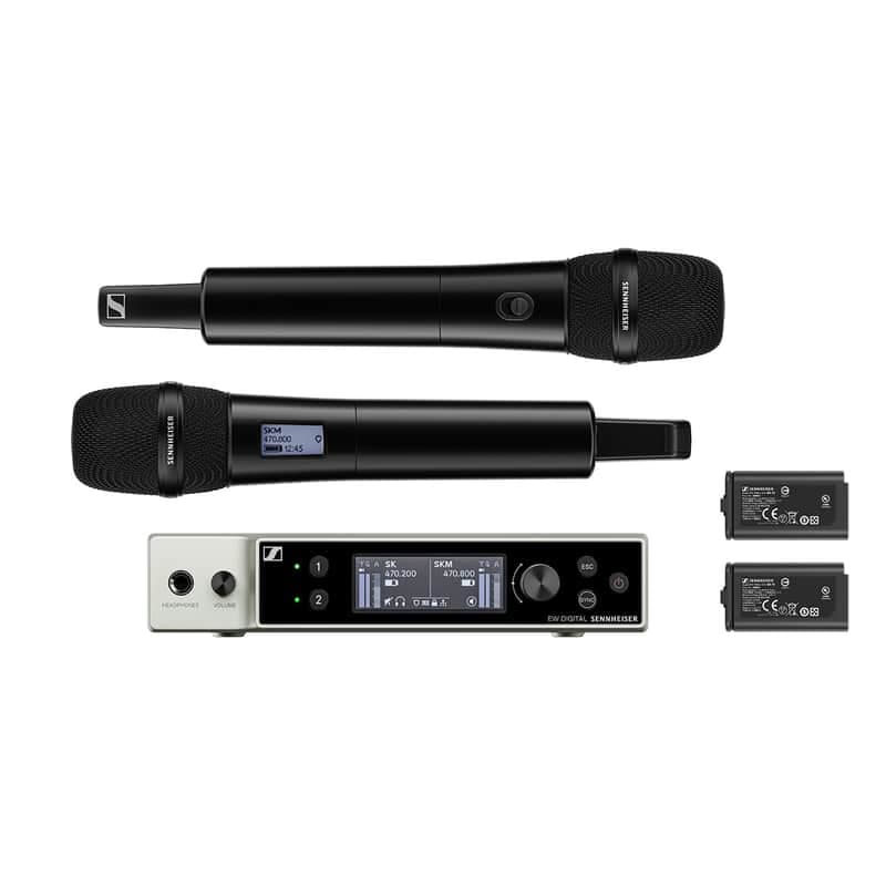Sennheiser EW-DX 835-S SET Digital Wireless Dual Handheld Set - Q1-9 Band - Mint, Open Box