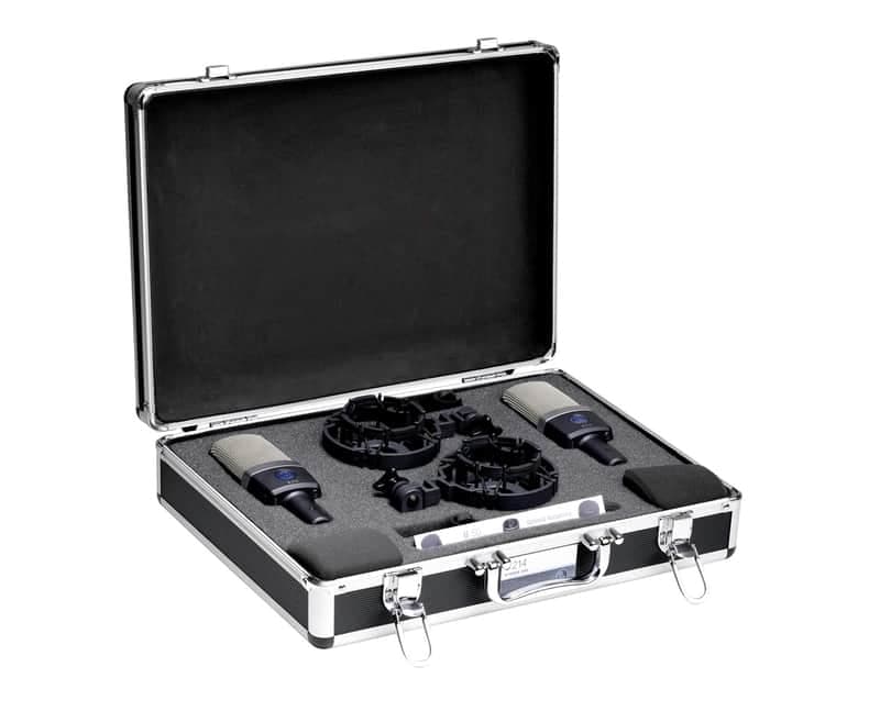 AKG C214 Matched Stereo Pair C 214 Mics Microphones PROAUDIOSTAR