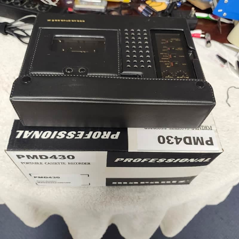 Mint Marantz PMD430 CP430 Rebuilt 3-Head Portable Cassette W/All Accessories