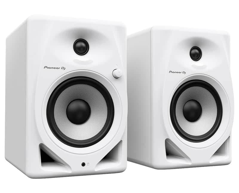 Pioneer DJ DM-50D 5" White Active Monitor Powered Speaker w/ DJ & Production DSP