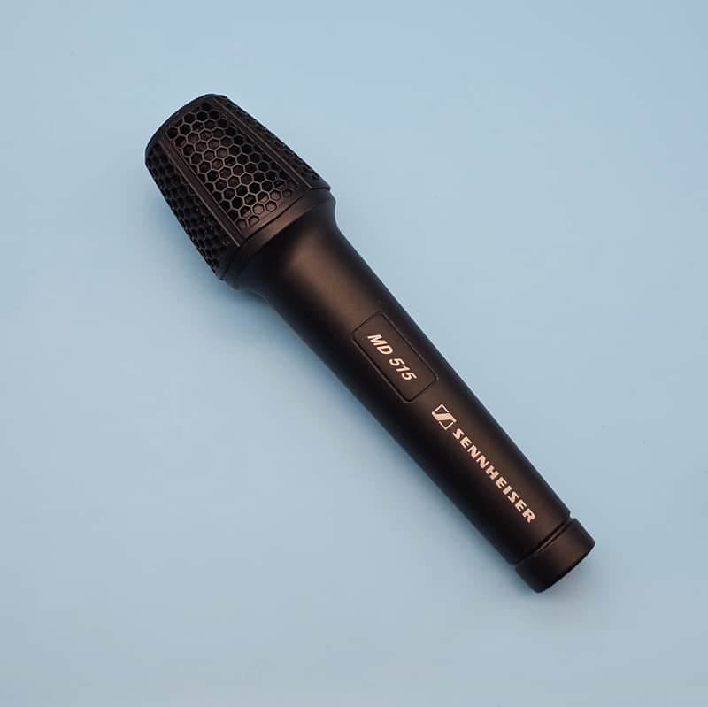 ☆Vintage 1990s Sennheiser MD 515 Supercardioid Dynamic Microphone w/Compatible Mic Clip - 431 427